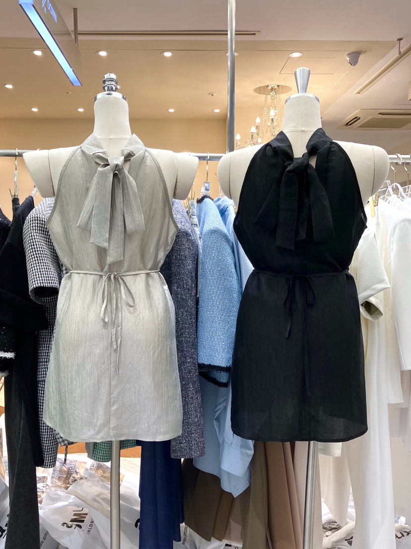 WORK SHOP東大門實拍韓國女士新品熱賣吊帶背心含繩雪紡Work_shop吊帶/背心