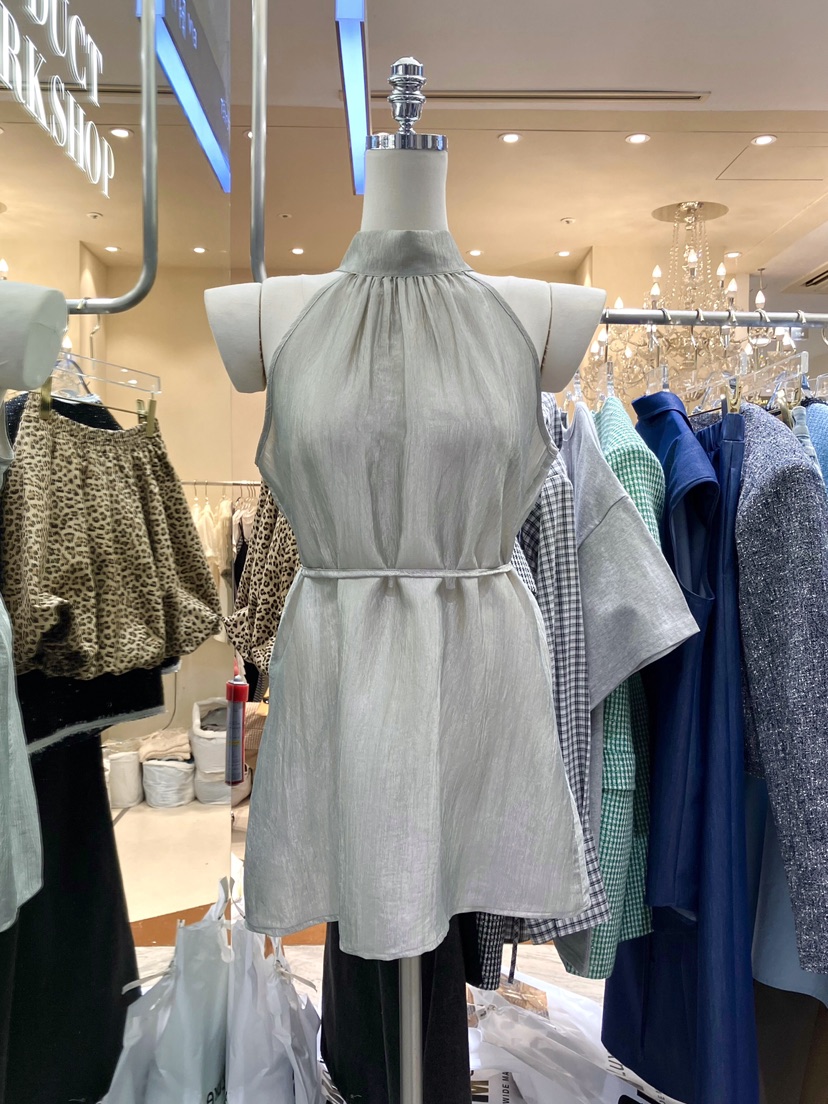 WORK SHOP東大門實拍韓國女士新品熱賣吊帶背心含繩雪紡Work_shop吊帶/背心