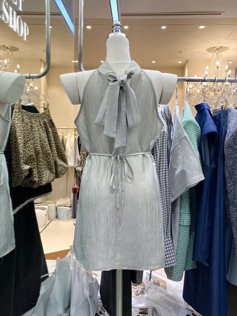 WORK SHOP東大門實拍韓國女士新品熱賣吊帶背心含繩雪紡Work_shop吊帶/背心