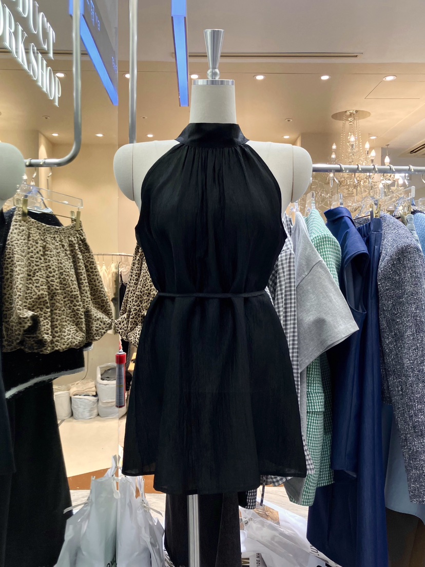 WORK SHOP東大門實拍韓國女士新品熱賣吊帶背心含繩雪紡Work_shop吊帶/背心圖色2