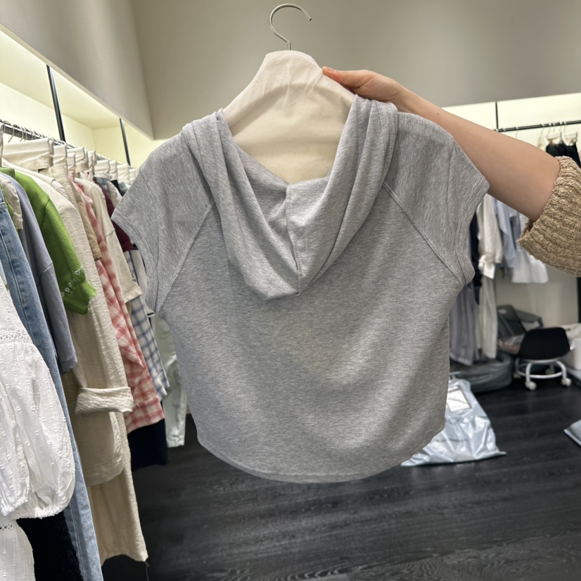 TOMGIRL韓國直郵女裝新品休閑推薦熱賣人氣職業時尚T恤拉鏈TOMGIRLT恤