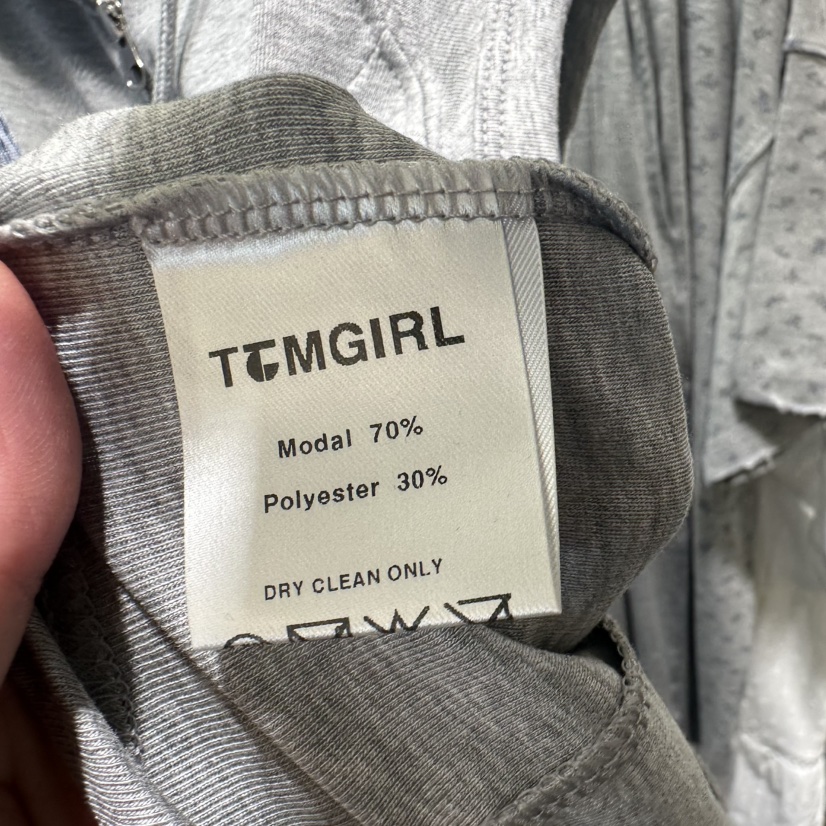 TOMGIRL韓國直郵女裝新品休閑推薦熱賣人氣職業時尚T恤拉鏈TOMGIRLT恤