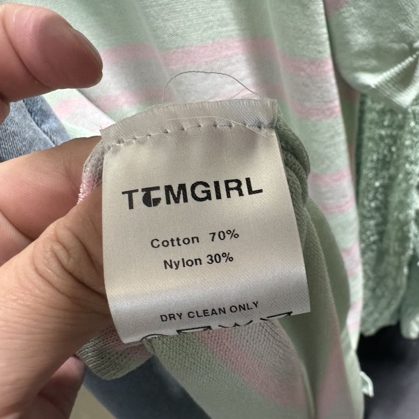 TOMGIRL韓國直郵女士新款26夏季休閑熱賣職業時尚針織衫條紋TOMGIRL針織衫