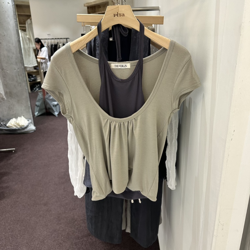PITA/THEVERLIN韓國直郵女士新品人氣職業推薦26夏季T恤PITA/THEVERLINT恤圖色1
