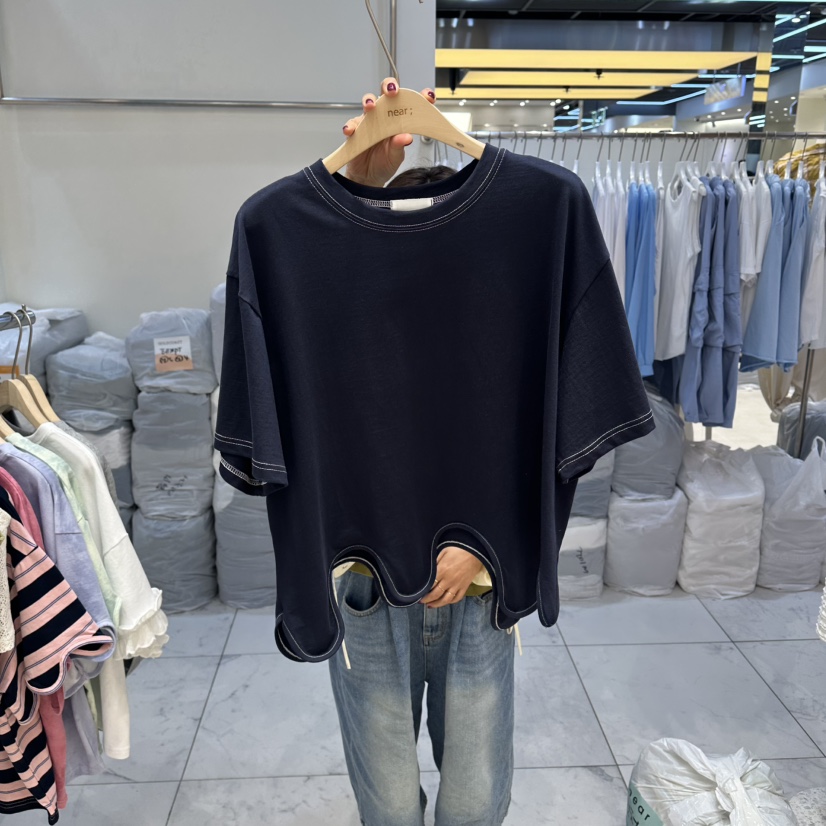 NEAR韓國直郵女士新品26夏季熱賣推薦時尚26春夏人氣休閑T恤NEART恤圖色3