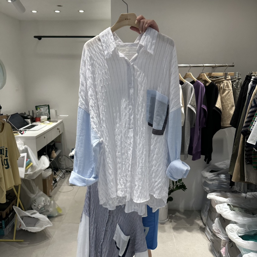 IN KIRA韓國直郵實拍女裝新品時尚熱賣人氣26春夏襯衫蕾絲衫IN KIRA襯衫/蕾絲衫圖色1