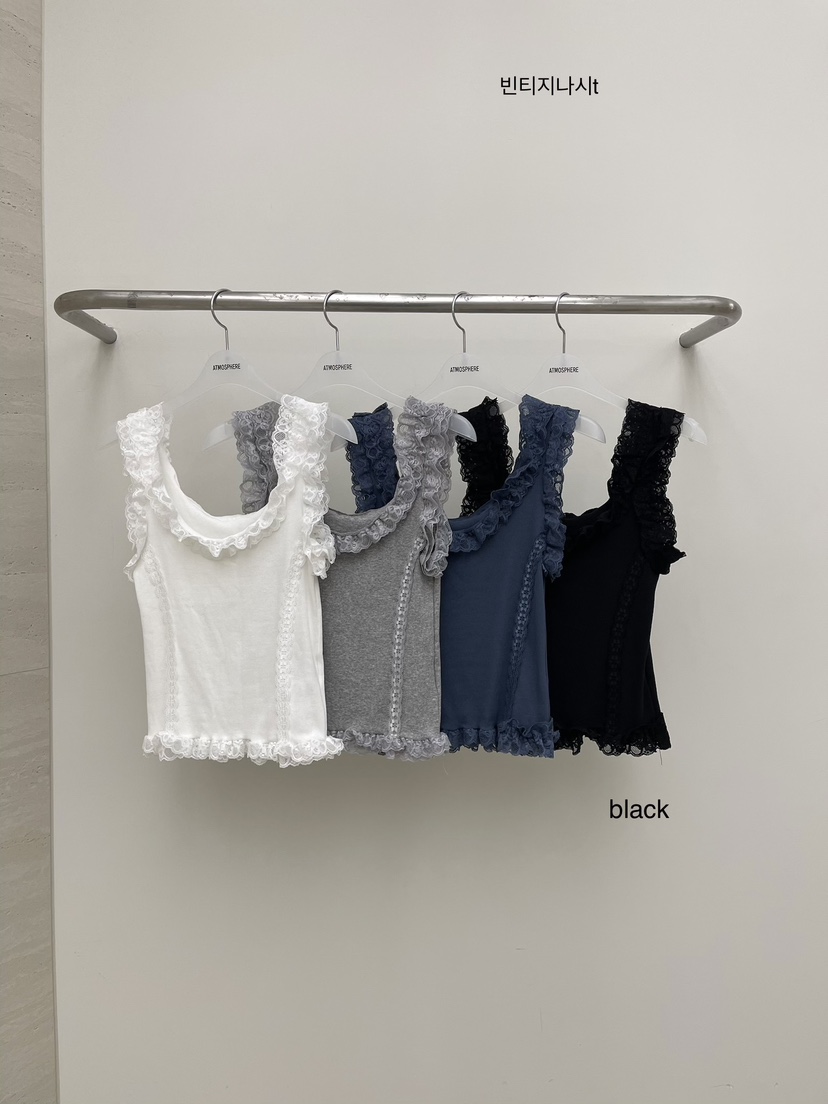 ATMOSPHERE韓國直郵女裝新品推薦休閑人氣職業吊帶背心復古ATMOSPHERE/BLING吊帶/背心