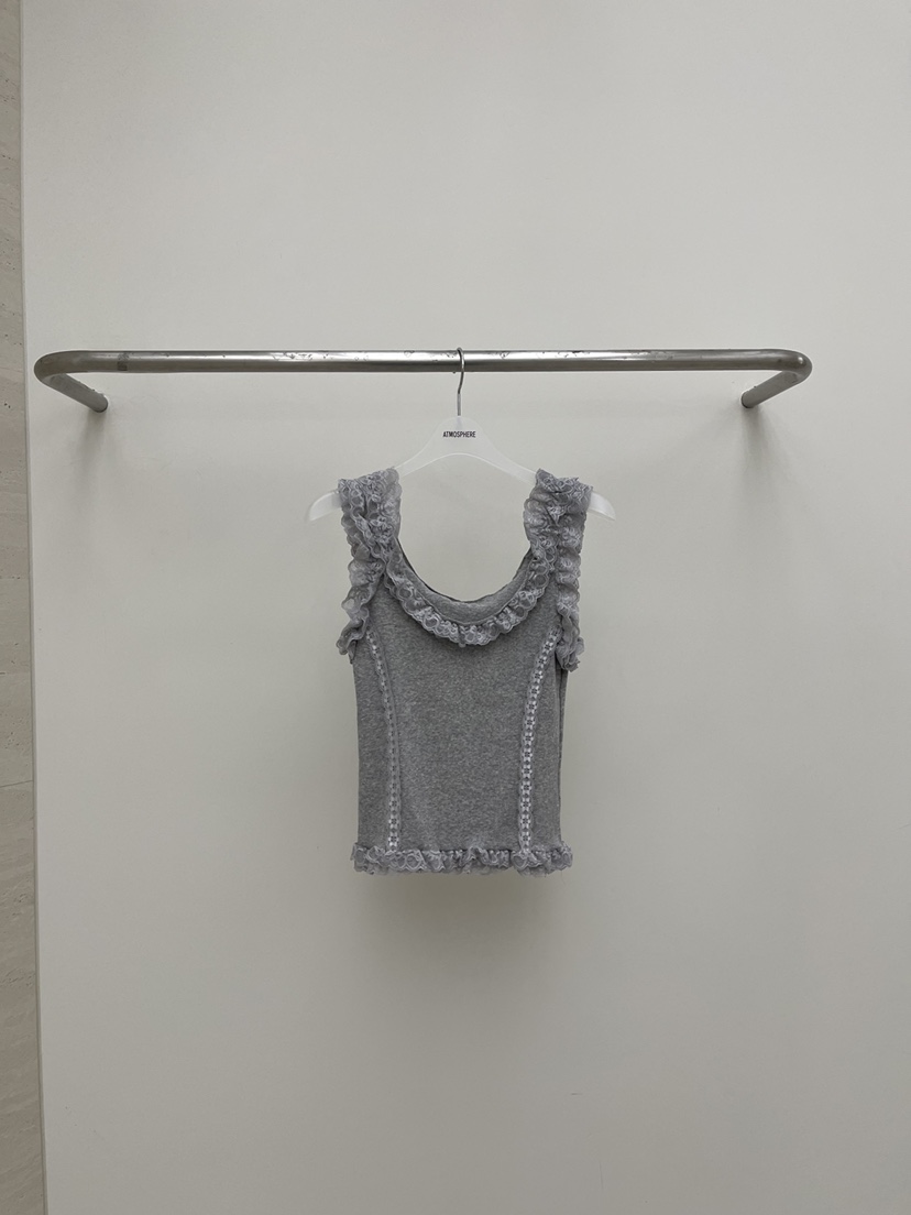 ATMOSPHERE韓國直郵女裝新品推薦休閑人氣職業吊帶背心復古ATMOSPHERE/BLING吊帶/背心圖色3
