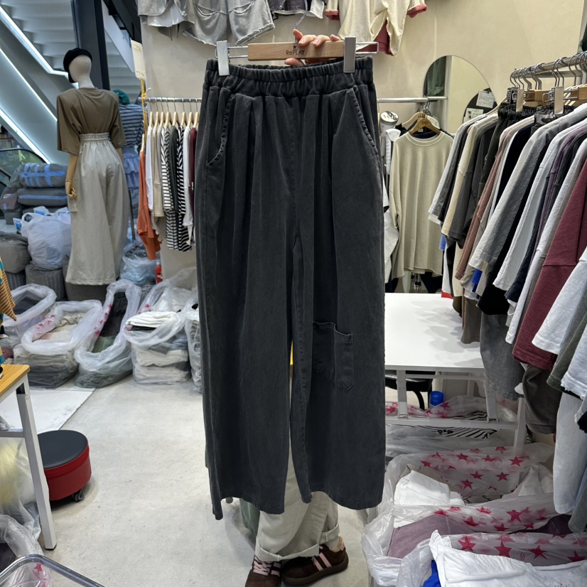 REPLAY韓國東大門直郵女士新品職業時尚休閑熱賣休閑褲口袋REPLAY休閑褲圖色3
