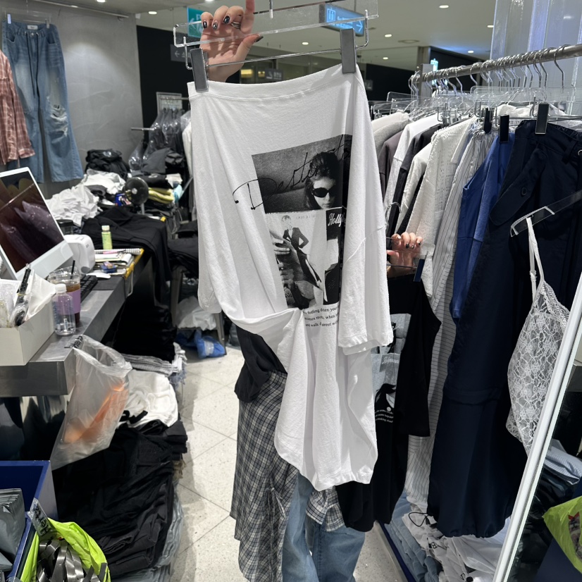 HERTZ-P韓國直郵女士新品熱賣推薦職業休閑26夏季26春夏T恤HERTZ-PT恤圖色1