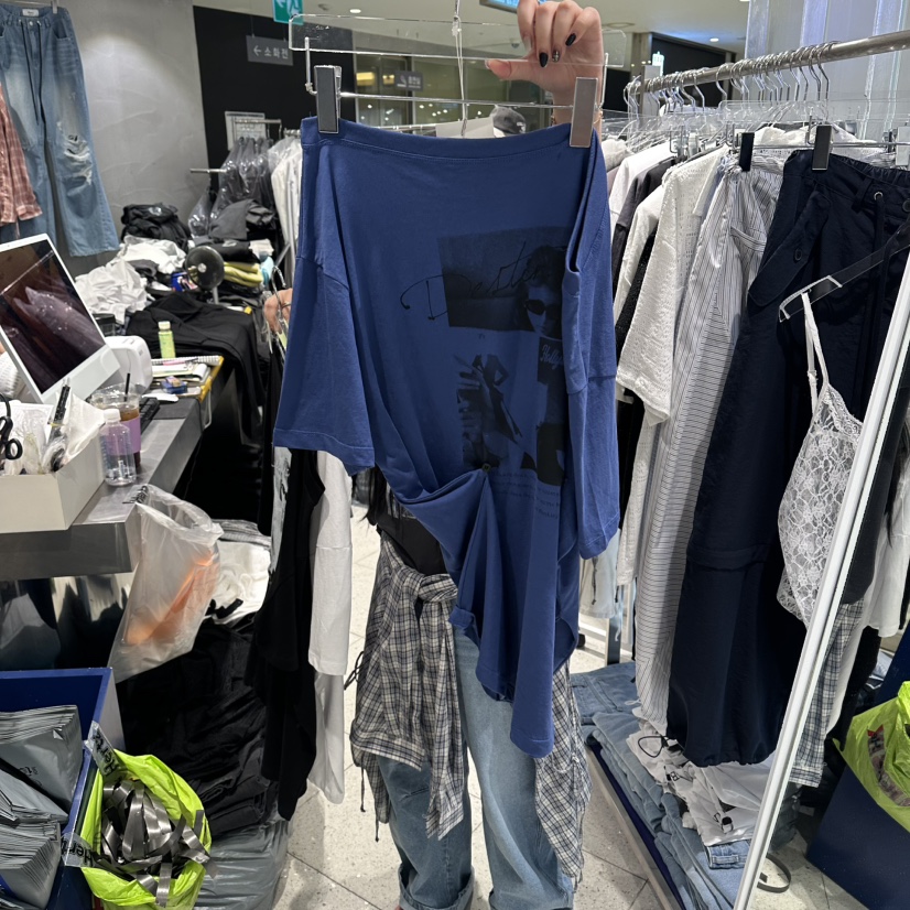 HERTZ-P韓國直郵女士新品熱賣推薦職業休閑26夏季26春夏T恤HERTZ-PT恤圖色3