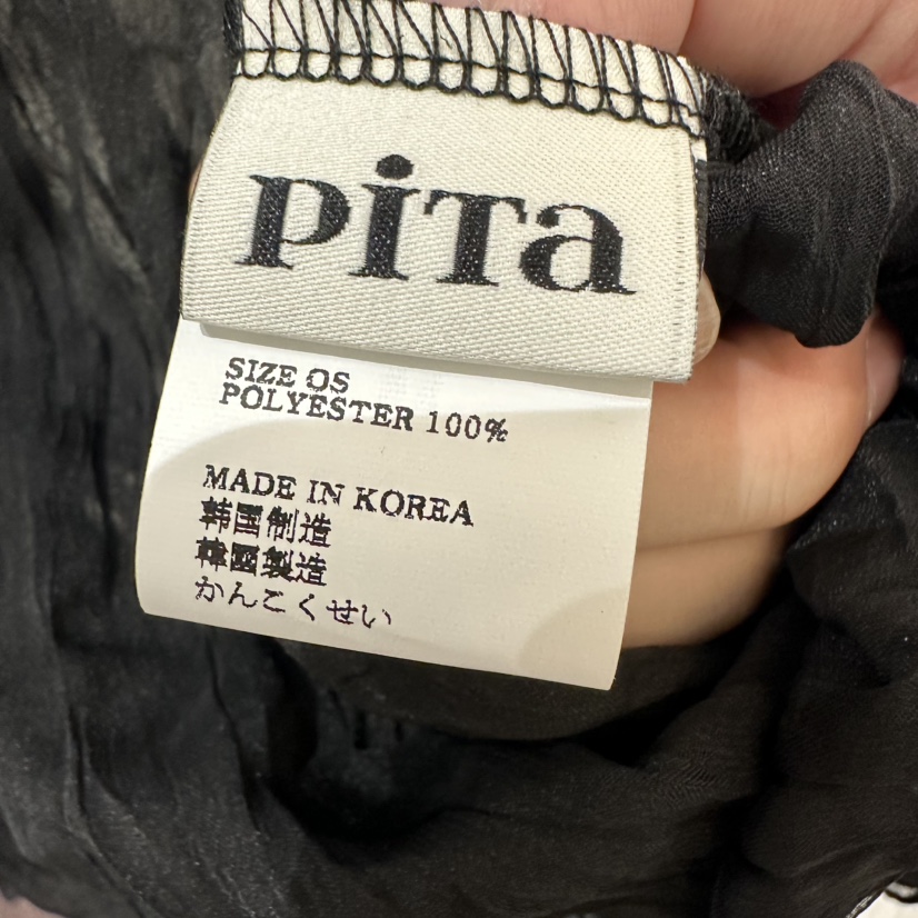 PITA/THEVERLIN韓國直郵實拍女士新品26夏季襯衫蕾絲衫褶皺PITA/THEVERLIN襯衫/蕾絲衫