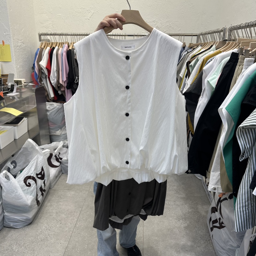 DA YLOG韓國直郵女士新款熱賣人氣26春夏推薦職業馬甲亞麻DA YLOG馬甲圖色1