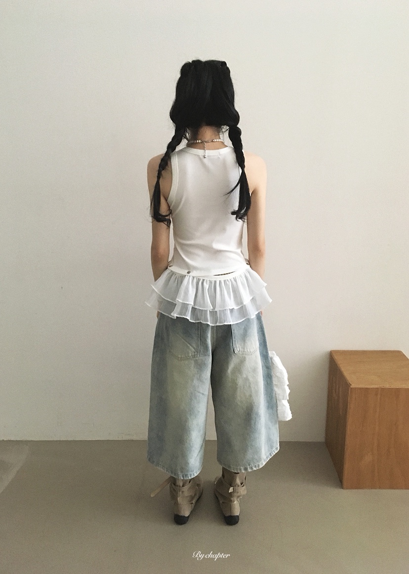 BY CHAPTER韓國代購女裝新品熱賣職業時尚吊帶背心可拆卸BY Chapter吊帶/背心