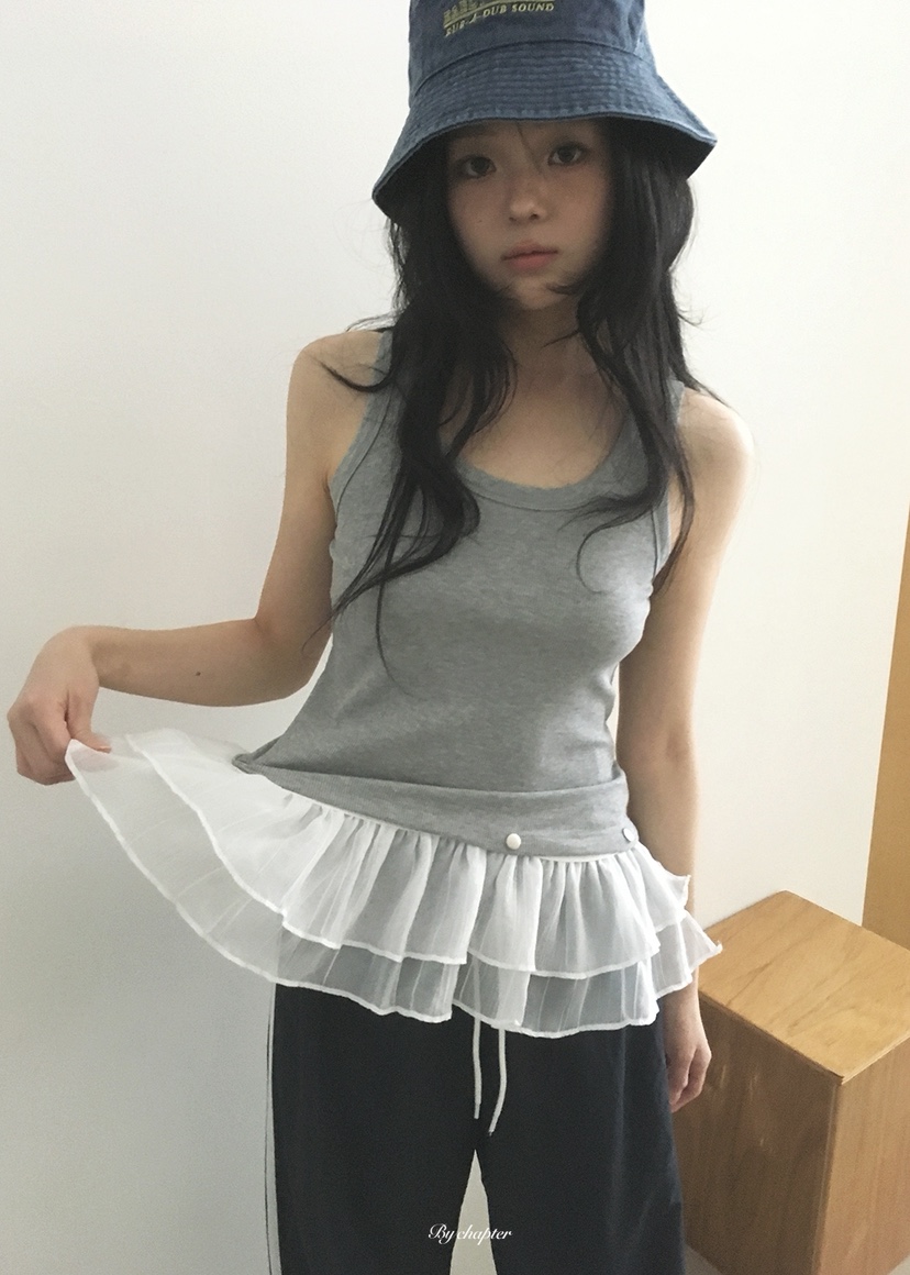 BY CHAPTER韓國代購女裝新品熱賣職業時尚吊帶背心可拆卸BY Chapter吊帶/背心圖色4