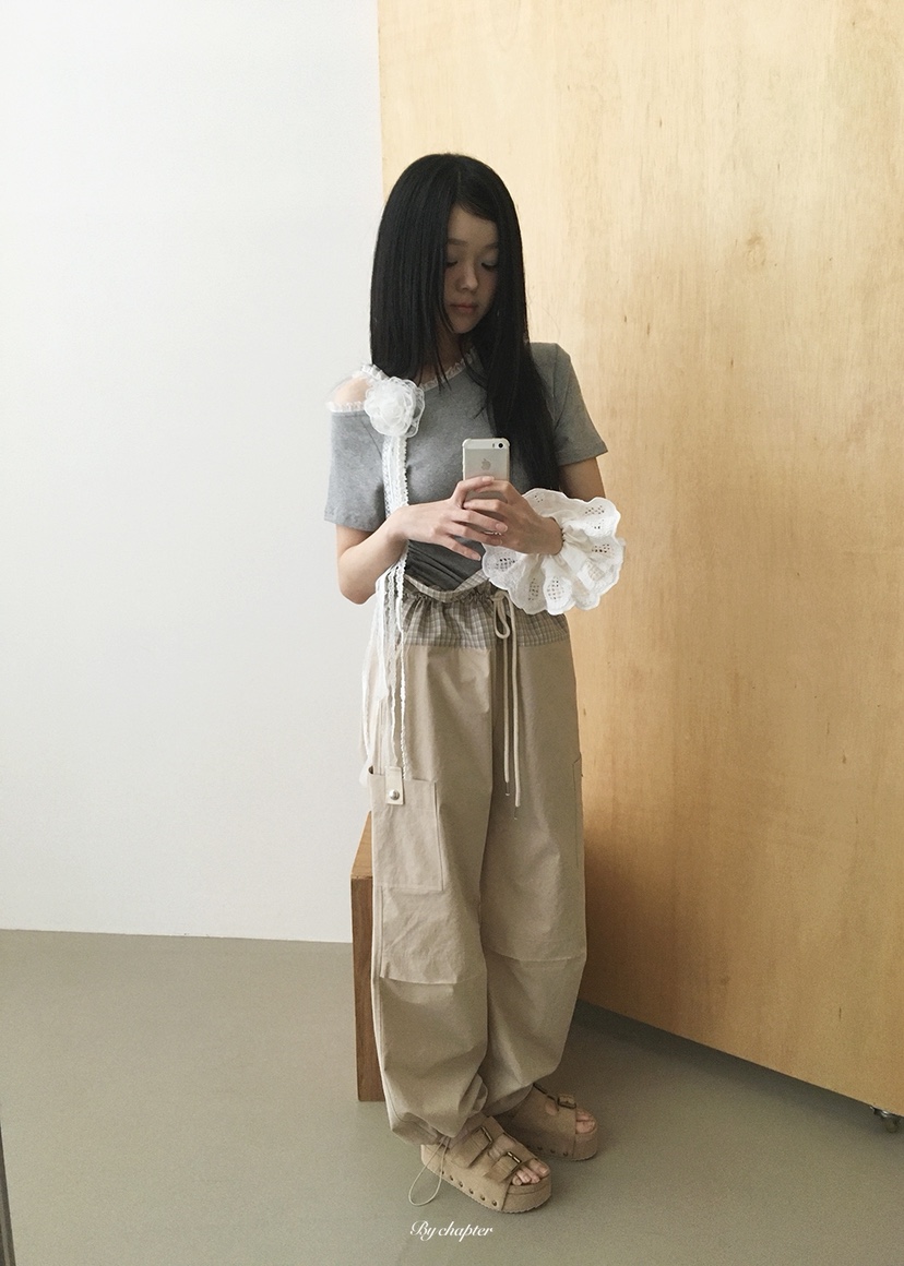 BY CHAPTER韓國東大門直郵女裝新款26夏季職業時尚休閑褲BY Chapter休閑褲
