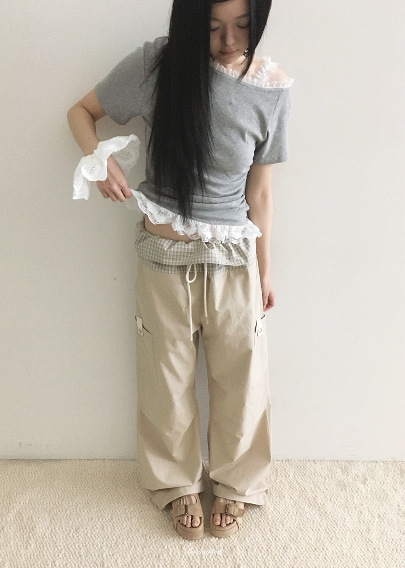 BY CHAPTER韓國東大門直郵女裝新款26夏季職業時尚休閑褲BY Chapter休閑褲