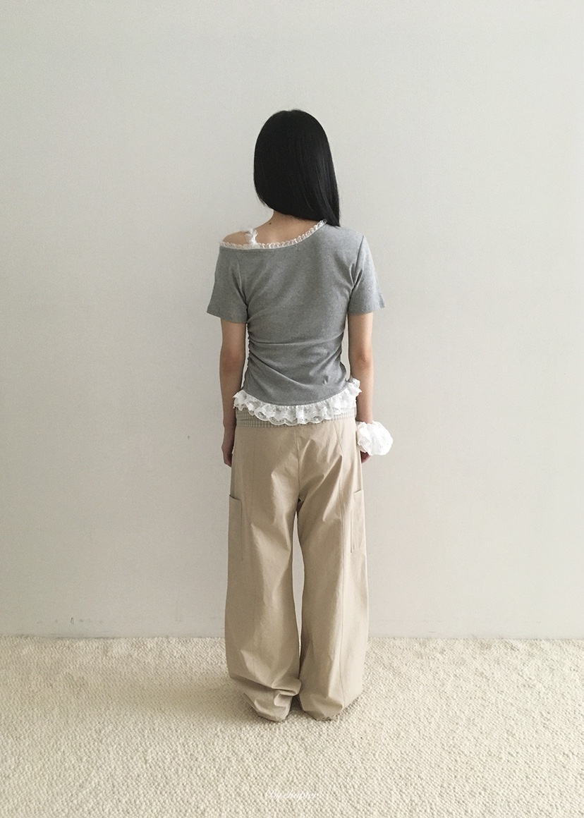 BY CHAPTER韓國東大門直郵女裝新款26夏季職業時尚休閑褲BY Chapter休閑褲