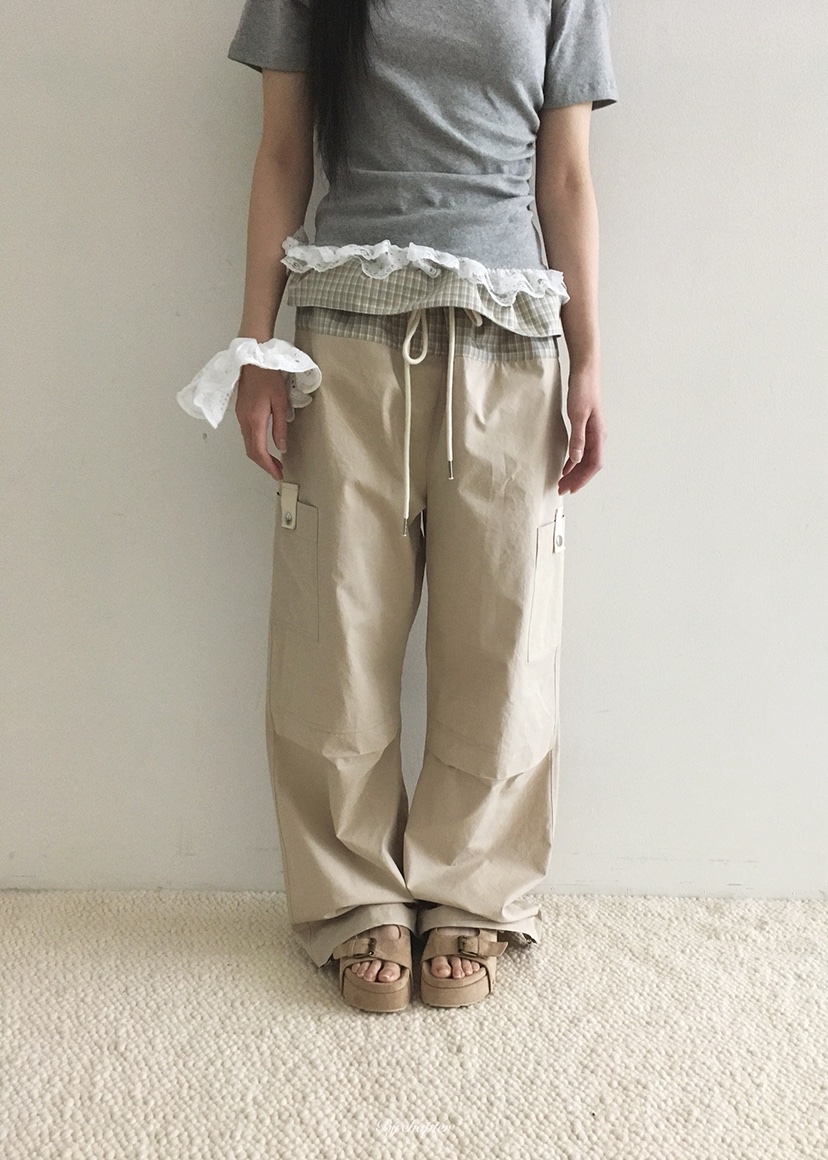 BY CHAPTER韓國東大門直郵女裝新款26夏季職業時尚休閑褲BY Chapter休閑褲圖色1