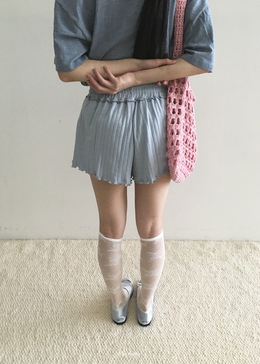 BY CHAPTER韓國直郵實拍女士新款人氣職業休閑26春夏短褲鏤空BY Chapter短褲