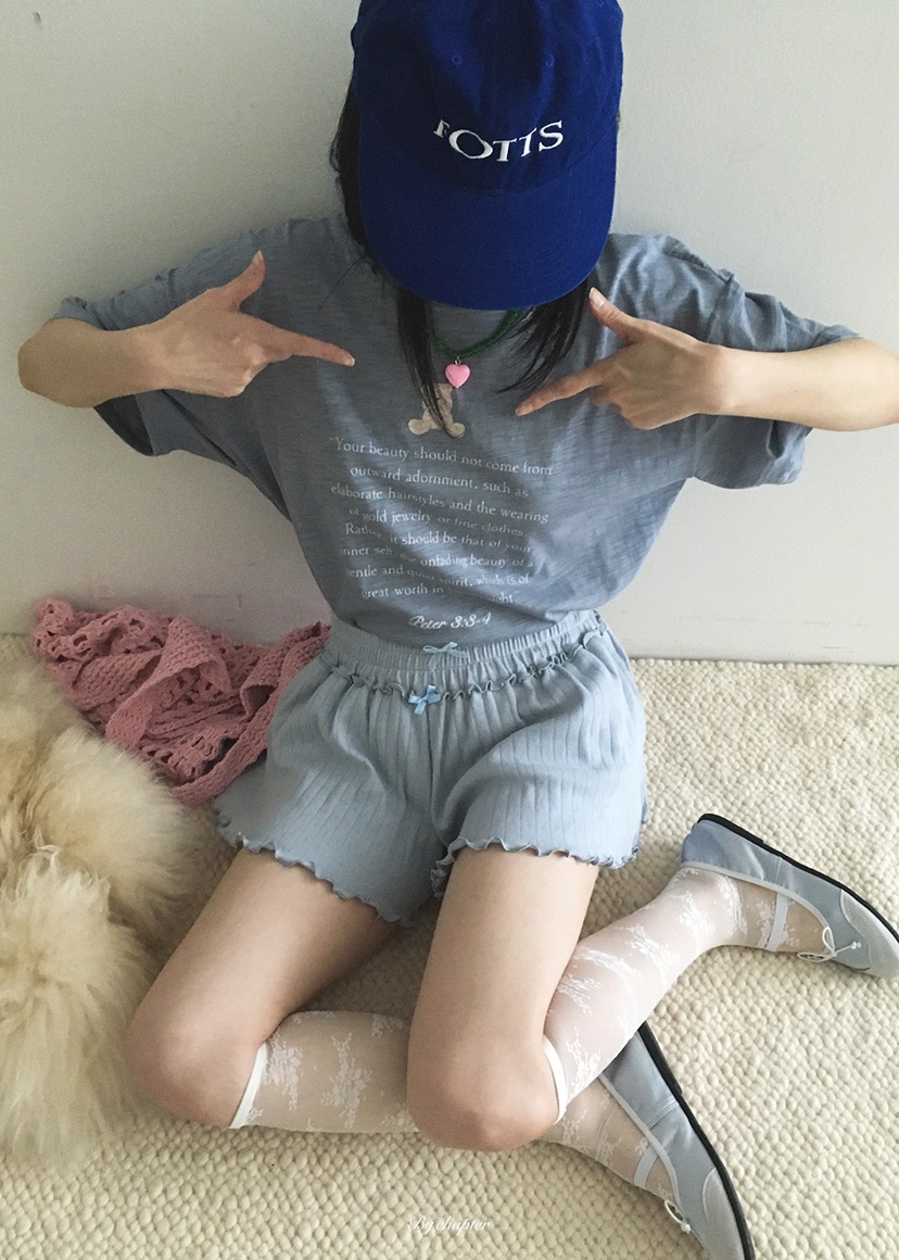 BY CHAPTER韓國直郵實拍女士新款人氣職業休閑26春夏短褲鏤空BY Chapter短褲