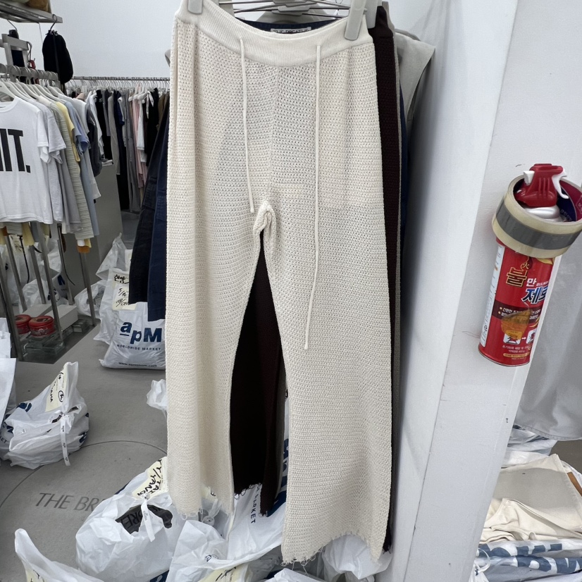 BREATHE韓國直郵女裝新品26春夏時尚熱賣人氣推薦休閑褲流蘇BREATHE休閑褲圖色1
