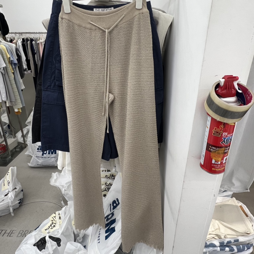 BREATHE韓國直郵女裝新品26春夏時尚熱賣人氣推薦休閑褲流蘇BREATHE休閑褲圖色3