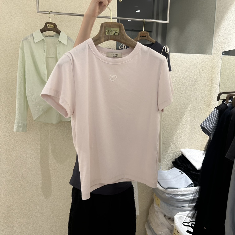EMPTY韓國代購女士新品人氣時尚職業26春夏推薦熱賣26夏季T恤EMPTYT恤圖色3