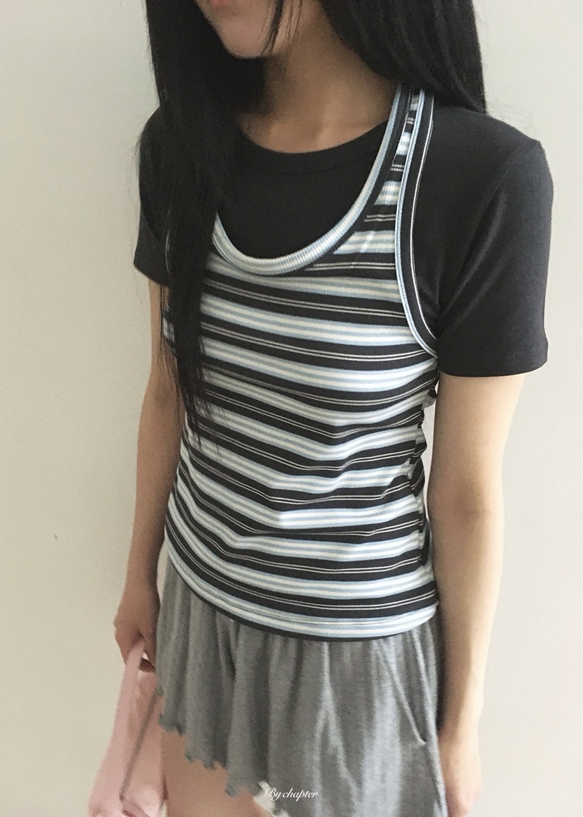 BY CHAPTER東大門實拍韓國女裝新款26春夏人氣休閑熱賣T恤BY ChapterT恤圖色3墨色