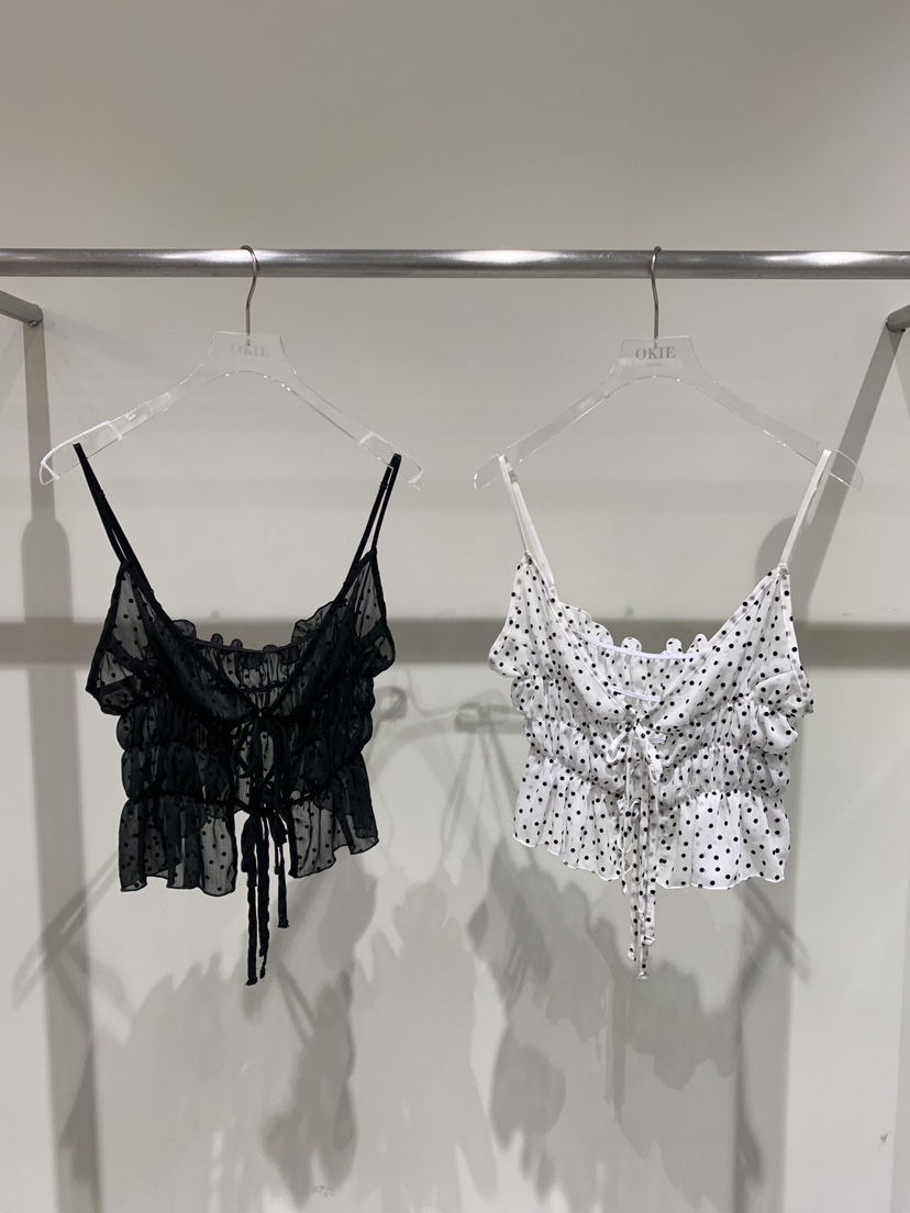 OKIE韓國東大門代購女士新品26春夏職業休閑吊帶背心透視OKIE吊帶/背心