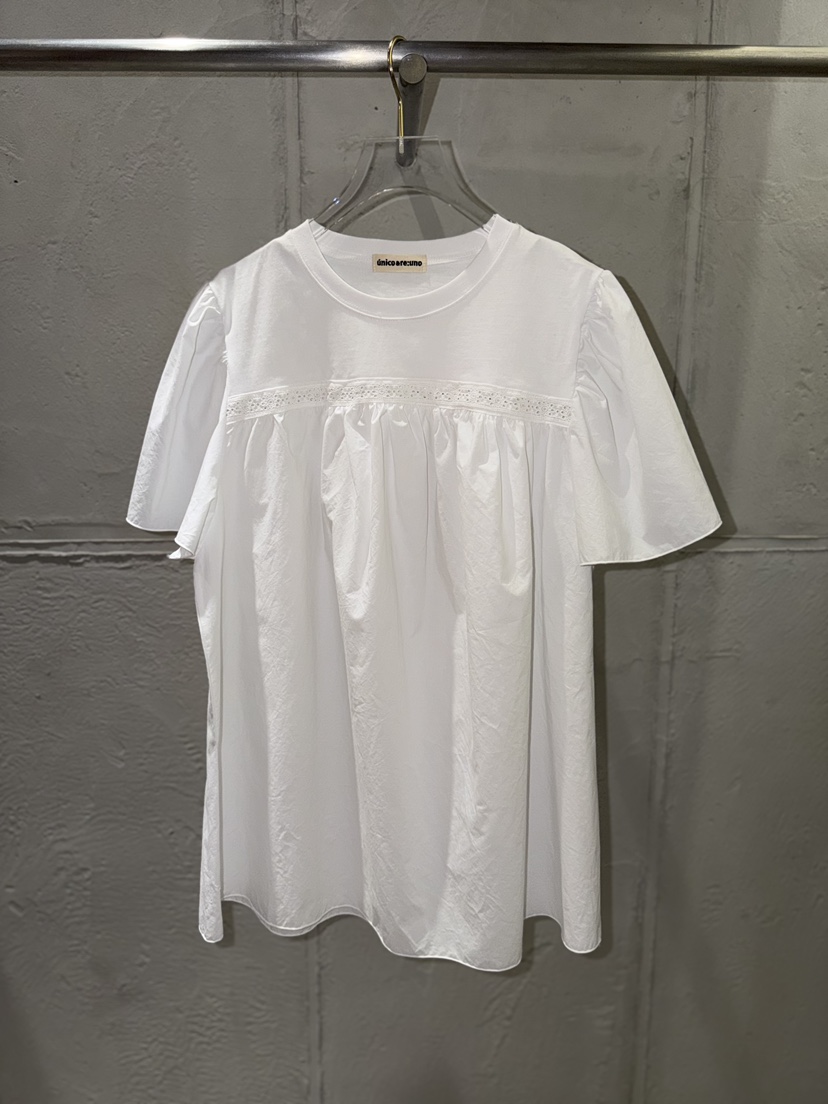 UNICO-p韓國直郵實拍女裝新品職業休閑熱賣26夏季襯衫蕾絲衫UNICO襯衫/蕾絲衫圖色1