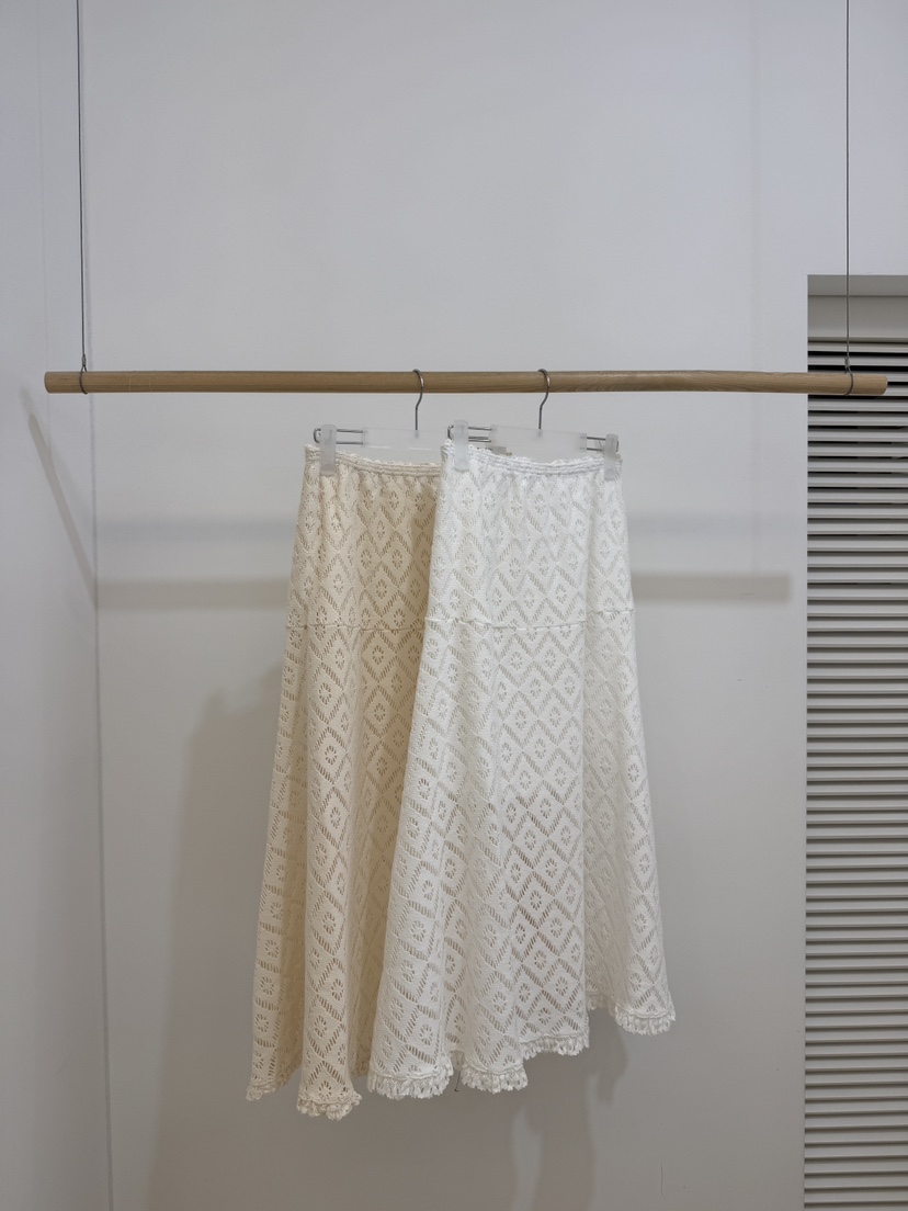 BY CHAPTER韓國直郵女裝新品26春夏人氣26夏季長裙鉤針編織BY Chapter長裙