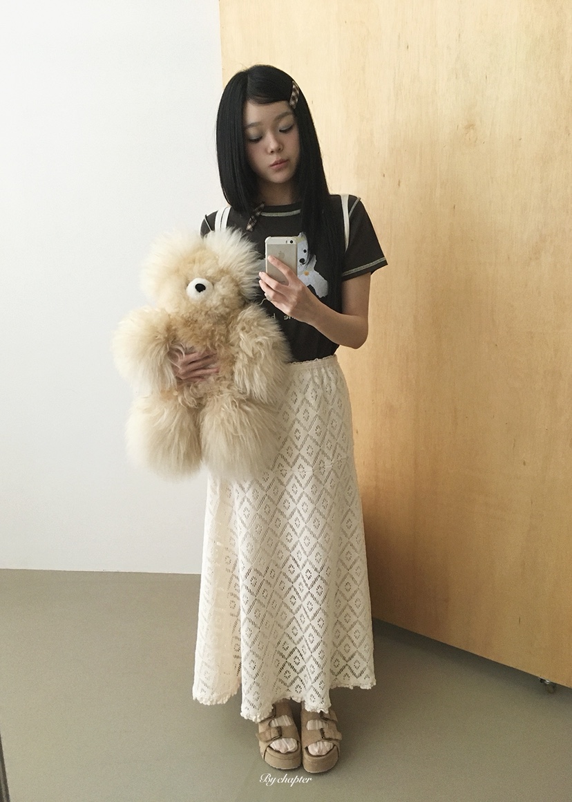 BY CHAPTER韓國直郵女裝新品26春夏人氣26夏季長裙鉤針編織BY Chapter長裙