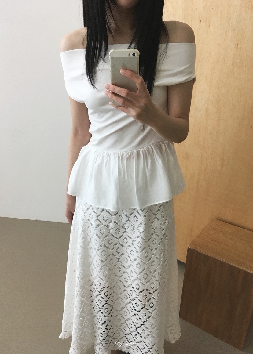 BY CHAPTER韓國直郵女裝新品26春夏人氣26夏季長裙鉤針編織BY Chapter長裙