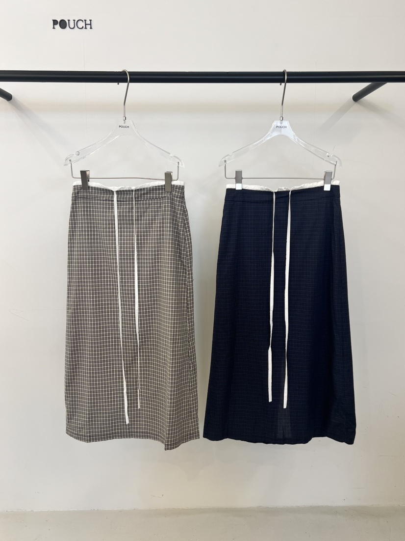 POUCH韓國直郵女裝新品26夏季推薦時尚休閑熱賣半身裙中短裙POUCH半身裙/中短裙