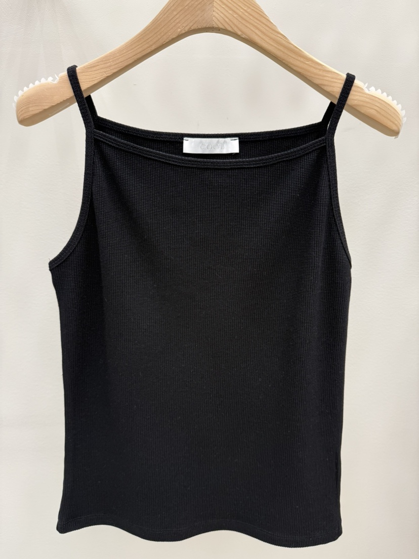 EOOB/LAMEREI韓國直郵實拍女裝新品26夏季吊帶背心華夫格船領EOOB/LAMEREI吊帶/背心圖色3