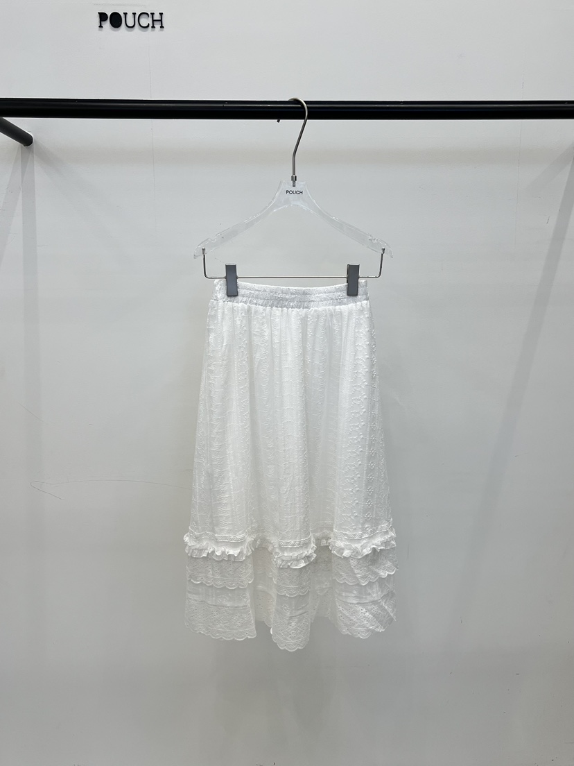 POUCH韓國直郵女裝新品26夏季職業人氣熱賣休閑半身裙中短裙POUCH半身裙/中短裙圖色1