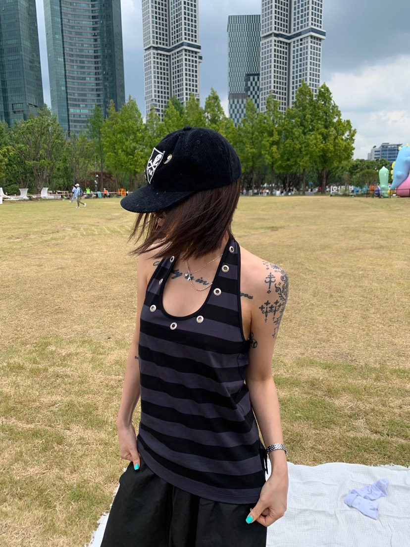 OKIE韓國東大門代購女士新品熱賣26春夏26夏季時尚吊帶背心OKIE吊帶/背心圖色2