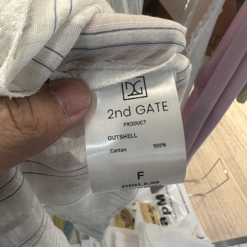 2ND GATE韓國直郵女士新款26夏季職業時尚休閑襯衫蕾絲衫2ND GATE襯衫/蕾絲衫