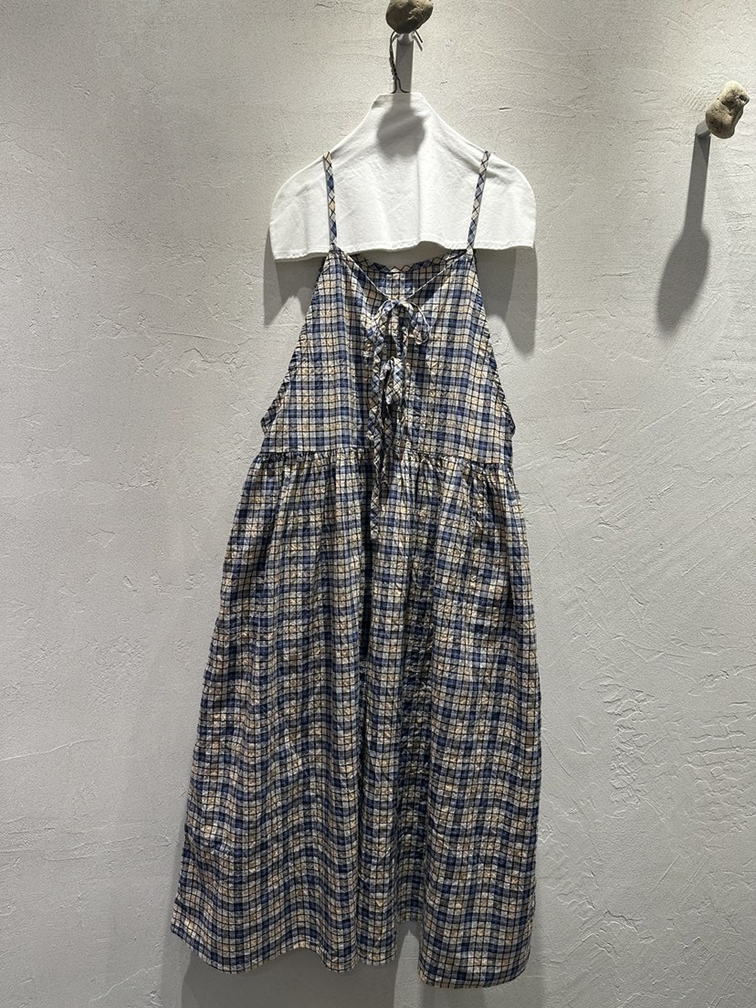 AT NOTE東大門實拍韓國女士新品26春夏熱賣連衣裙格子緞AT NOTE連衣裙