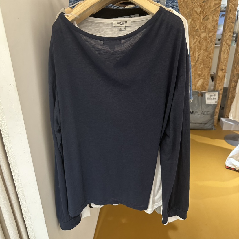 DE VENTI韓國直郵實拍女士新品職業推薦26春夏時尚長袖T恤DE VENTI長袖T恤