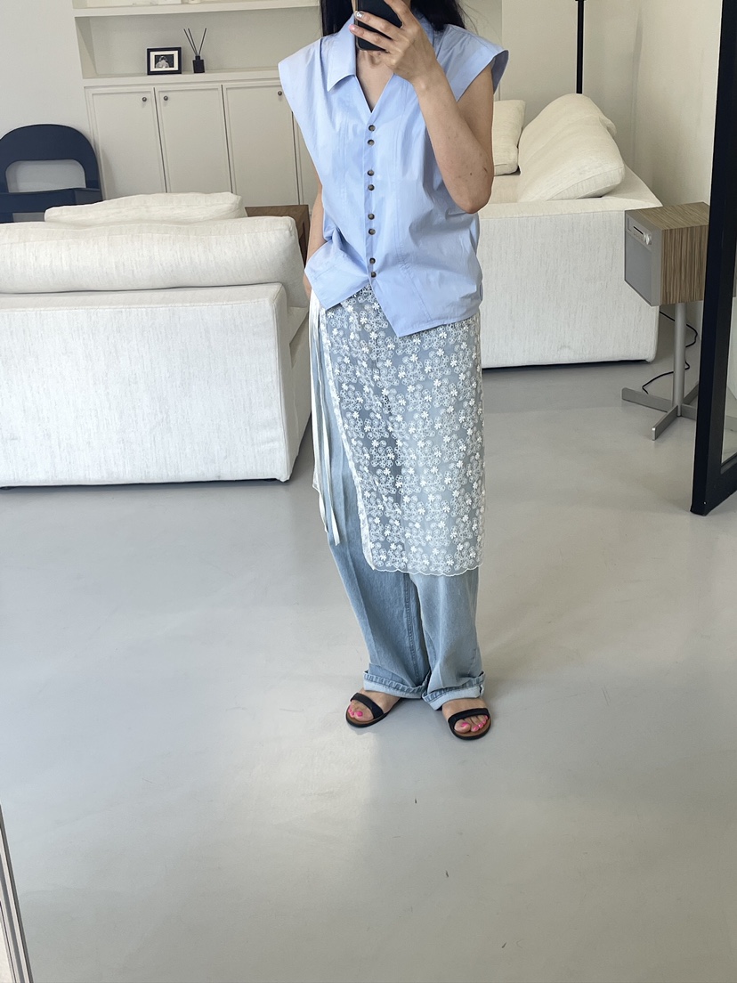 EDITION-P韓國直郵女裝新品職業休閑熱賣人氣襯衫蕾絲衫EDITION/CHAHEE襯衫/蕾絲衫