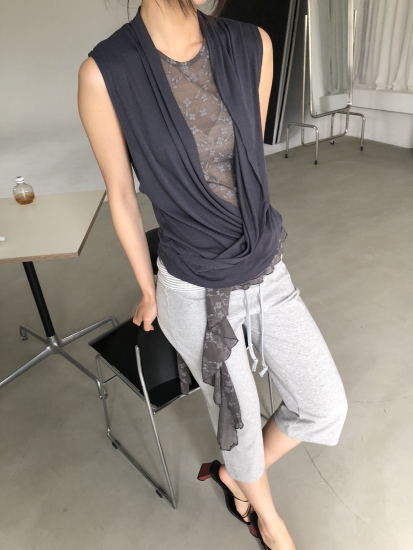 FLASH/I LOVE ME韓國直郵女士新款人氣吊帶背心不含內搭FLASH/I LOVE ME吊帶/背心