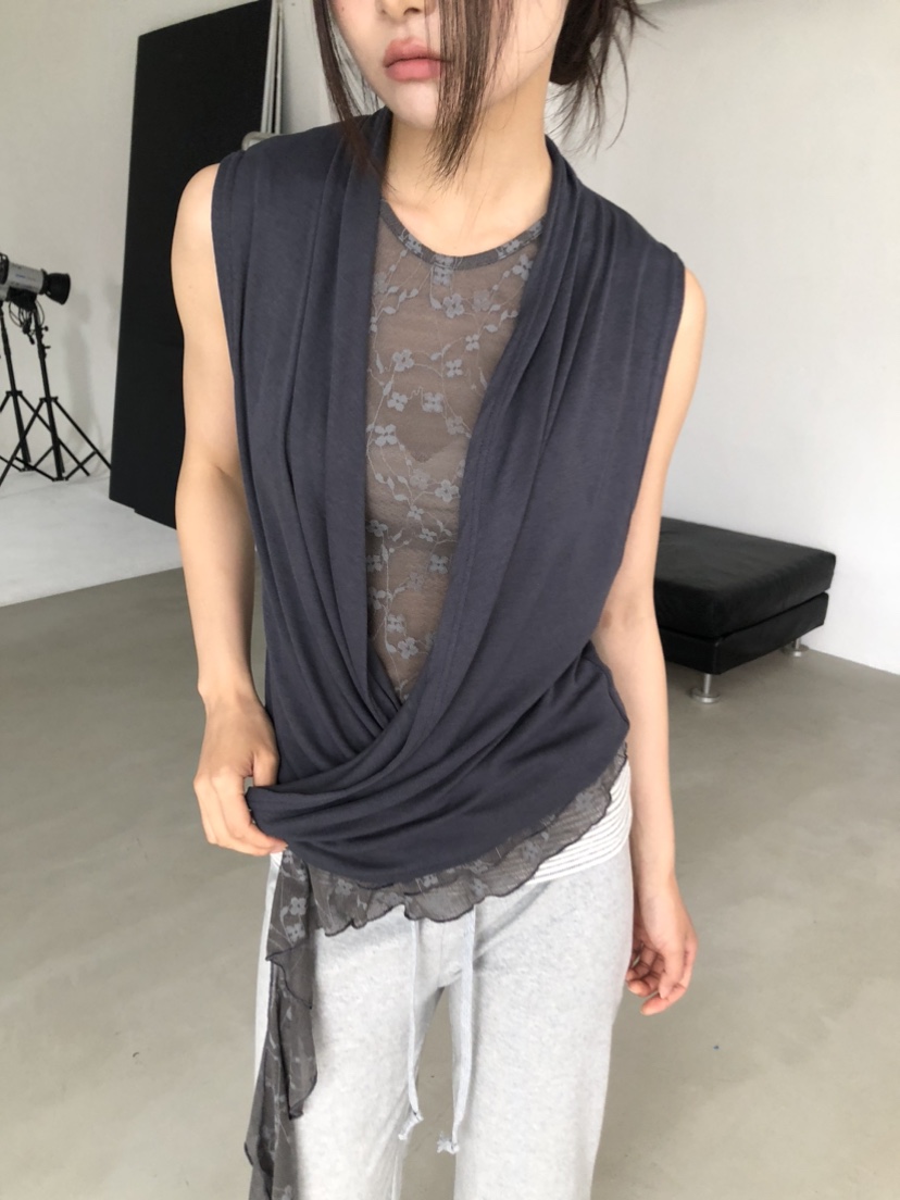 FLASH/I LOVE ME韓國直郵女士新款人氣吊帶背心不含內搭FLASH/I LOVE ME吊帶/背心