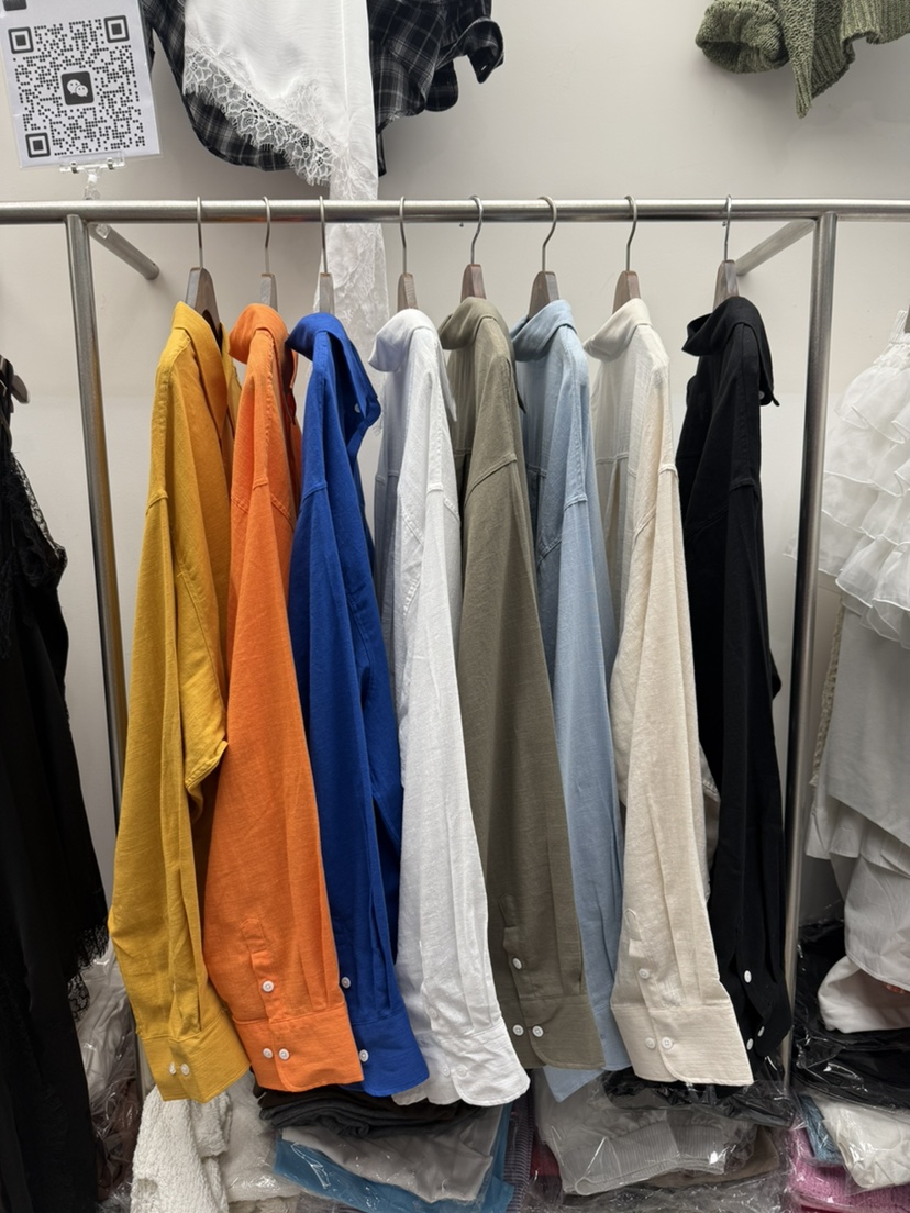 PAIRING韓國東大門代購女士新品熱賣人氣襯衫蕾絲衫亞麻寬松PAIRING襯衫/蕾絲衫