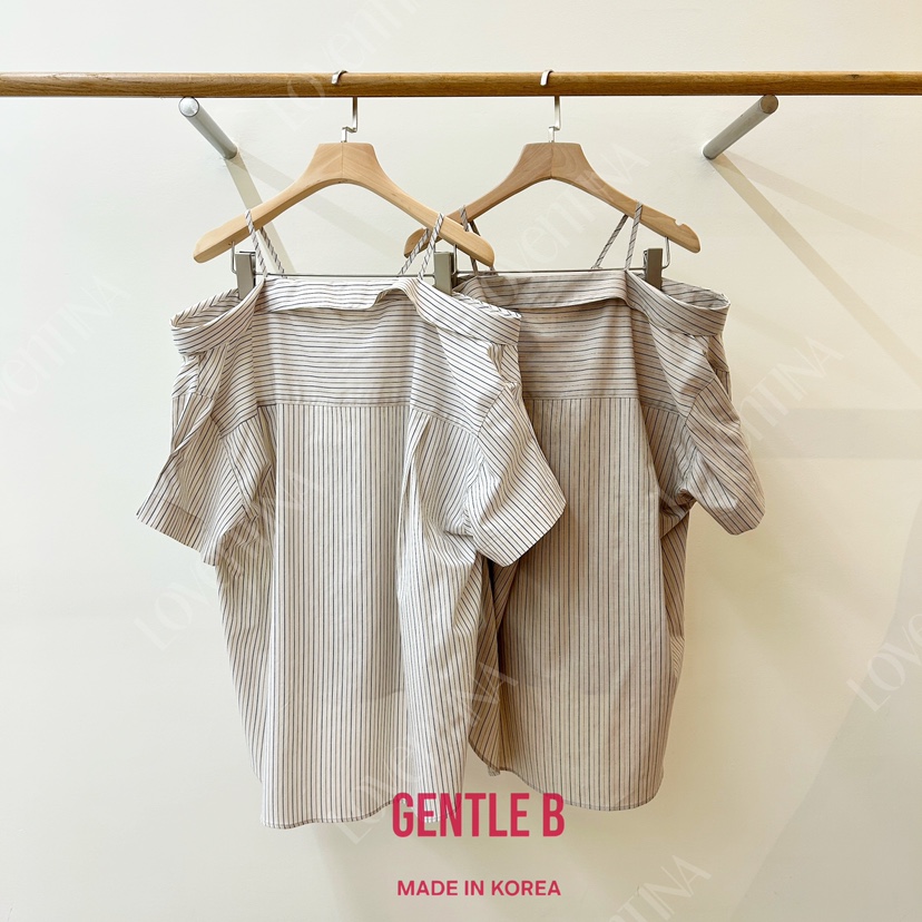 GENTLE B/LOVENTINA韓國東大門直郵女裝新品熱賣襯衫蕾絲衫露肩寬松GENTLE B/LOVENTINA襯衫/蕾絲衫