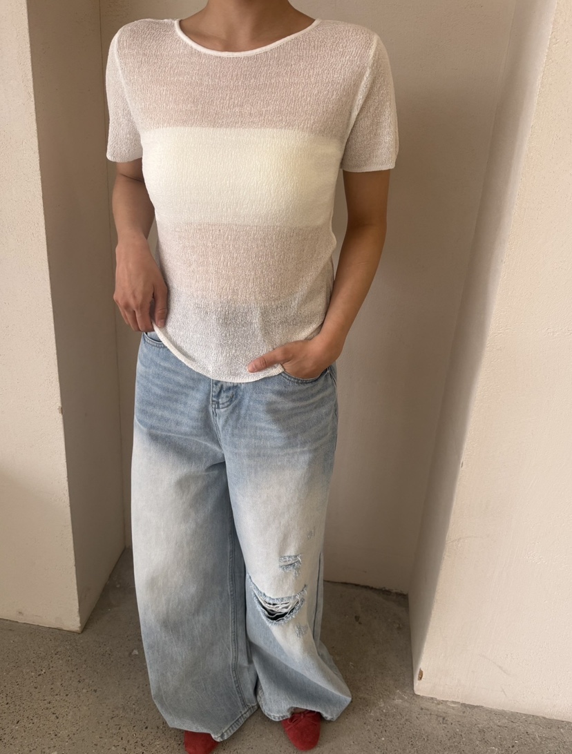 PAIRING東大門實拍韓國女裝新款推薦26夏季26春夏T恤不對稱PAIRINGT恤