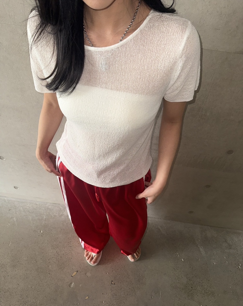 PAIRING東大門實拍韓國女裝新款推薦26夏季26春夏T恤不對稱PAIRINGT恤圖色2