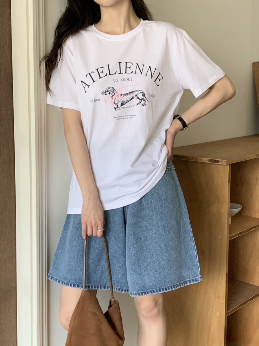 FORMSTUDIO/ATELIENNE韓國東大門直郵女裝新款人氣T恤絲帶FORMSTUDIO/ATELIENNET恤