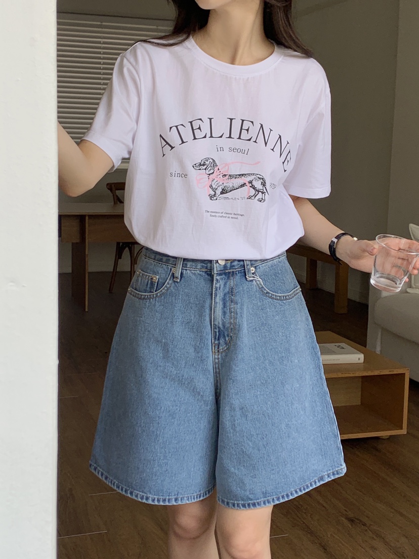 FORMSTUDIO/ATELIENNE韓國東大門直郵女裝新款人氣T恤絲帶FORMSTUDIO/ATELIENNET恤